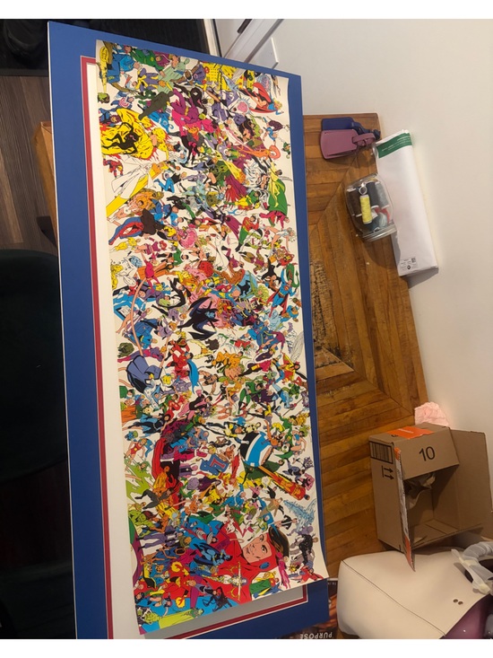 DC Comics Other - Vintage 1983 DC Comic Book legion of super heroes Character Collage Poster